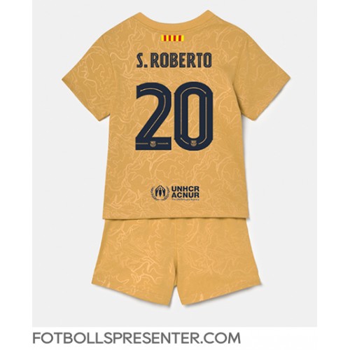 Barcelona Sergi Roberto #20 Bortatröja Barn 2022-23 Kortärmad (+ korta byxor)
